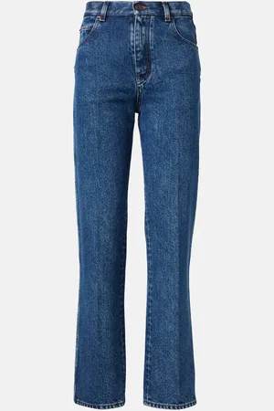 Loro Piana Mid-Rise Cropped Straight Jeans Brooke