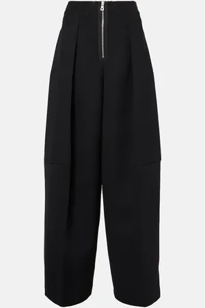 Jean Paul Gaultier Weite High-Rise-Hose aus Crêpe