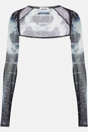 Jean Paul Gaultier Bolero The Black Squeletor aus Mesh