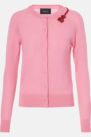 Simone Rocha Verzierter Cardigan aus Wolle und Seide