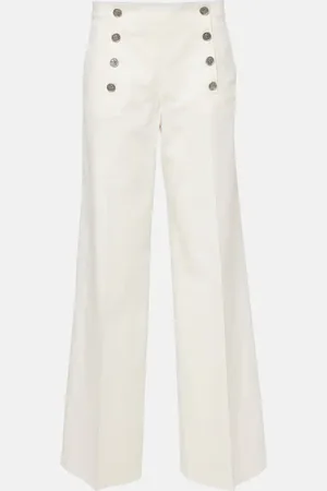 Etro Weite Hose aus einem Baumwollgemisch