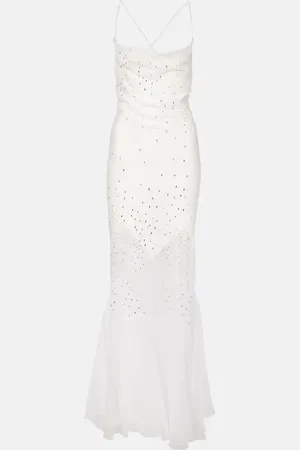 Paco rabanne Robe mit Kristallen