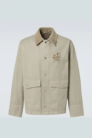 Burberry Bestickte Feldjacke aus Baumwoll-Twill