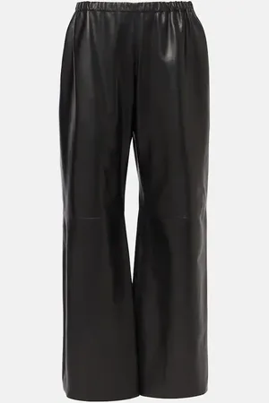 Nour Hammour Weite Hose Olan aus Leder