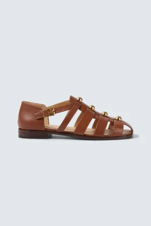 VALENTINO GARAVANI Verzierte Sandalen aus Leder