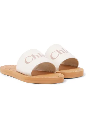Chloé Chloé Kids Pantoletten aus Denim