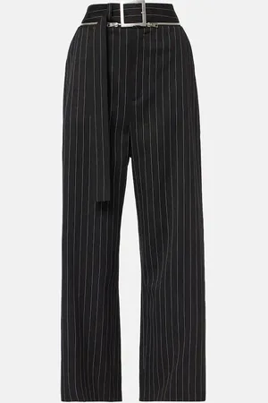 Jean Paul Gaultier Weite High-Rise-Hose aus Schurwolle