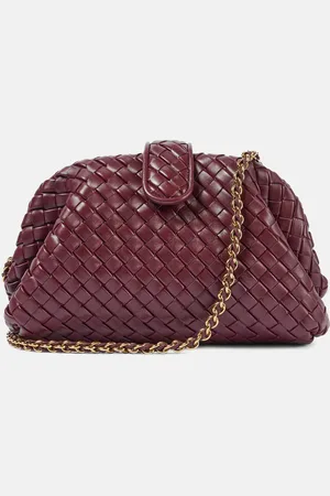 Bottega Veneta Clutch Lauren 1980 Small aus Leder
