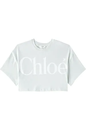 Chloé Chloé Kids Cropped-Top aus Baumwoll-Jersey