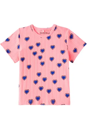 Mini Rodini T-Shirt Outlined Hearts aus einem Baumwollgemisch