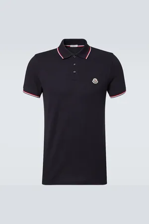 Moncler Polohemd aus Baumwoll-Piqué