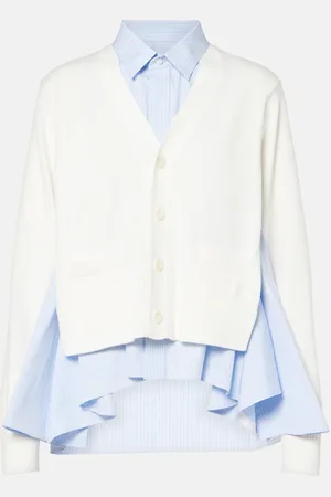SACAI Cardigan aus einem Baumwollgemisch