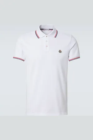 Moncler Polohemd aus Baumwoll-Piqué