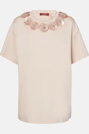 Max Mara Verziertes Top Gennaio aus Jersey
