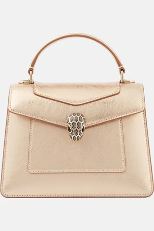Bvlgari Tote Serpenti Forever Medium aus Metallic-Leder