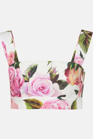 Dolce & Gabbana Cropped-Top aus Baumwollpopeline