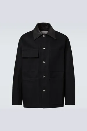 Jil Sander Jeansjacke mit Leder
