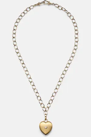 Marie Lichtenberg Halskette Heart aus 18kt und 14kt Gelbgold mit Diamant
