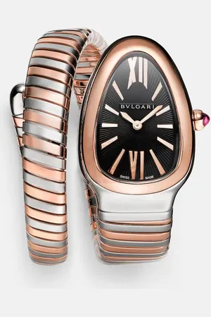 Bvlgari Uhr Serpenti Tubogas mit 18kt Rosé und Rubellit