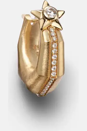 Marie Lichtenberg Einzelner Ohrring Baba Small aus 18kt Gelbgold mit Diamanten