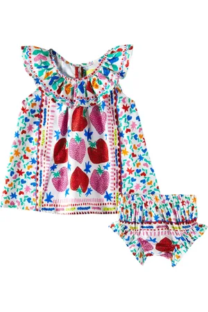 FÁBULA Fábula Baby Bedrucktes Kleid aus Baumwolle