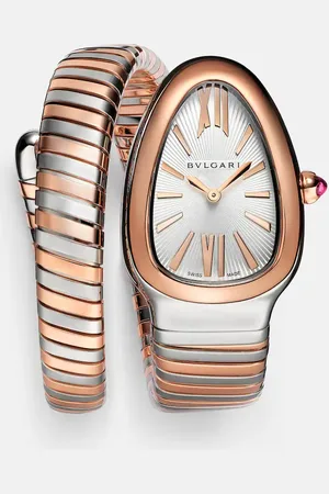 Bvlgari Uhr Serpenti Tubogas mit 18kt Roségold und Rubellit