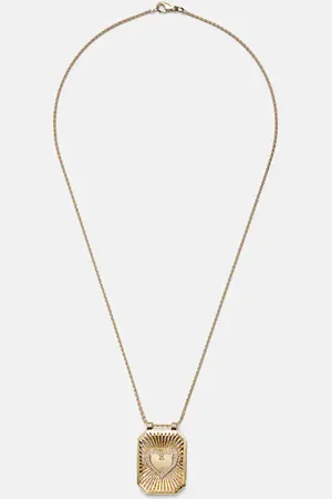 Marie Lichtenberg Halskette Heart aus 18kt Gelbgold mit Diamanten
