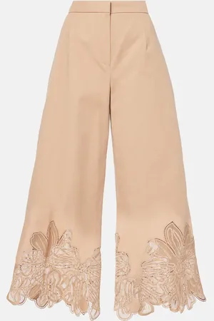 Elie saab Weite Cropped-Hose aus Gabardine