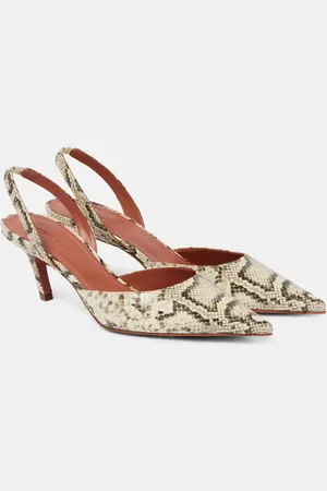 Amina Muaddi Slingback-Pumps Sofia aus Leder