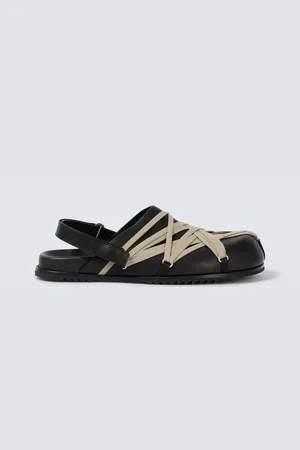 Rick Owens Slingback-Slippers Megalace aus Leder