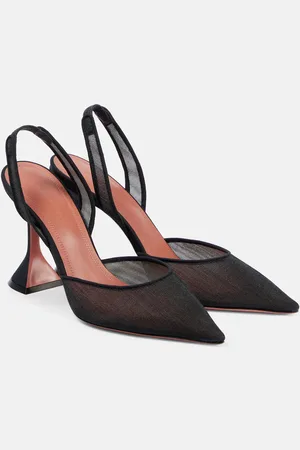 Amina Muaddi Slingback-Pumps Holli 105 aus Mesh