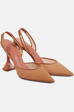 Amina Muaddi Slingback-Pumps Holli 105 aus Mesh