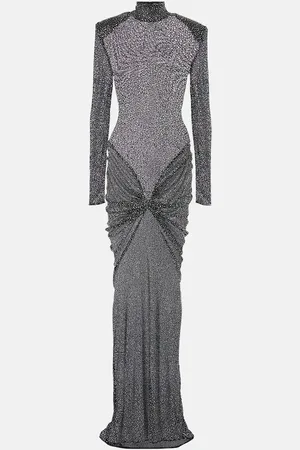 Ilkyaz Ozel Robe mit Kristallen