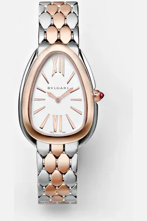 Bvlgari Uhr Serpenti Seduttori mit 18kt Rosé und Rubellit