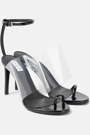 Alaïa Alaïa Sandalen Plexi 90 mit Leder