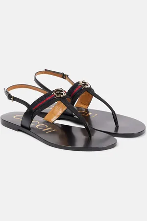 Gucci Sandalen Interlocking G aus Canvas