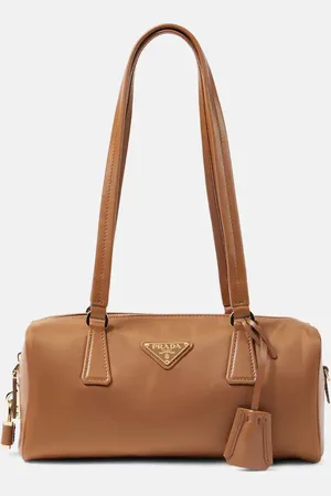 Prada Schultertasche Medium aus Re-Nylon und Leder
