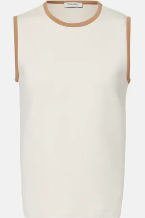 Max Mara Top Ori aus einem Baumwollgemisch