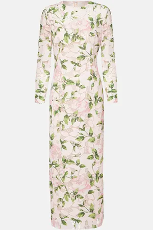 Oscar de la Renta Maxikleid aus Guipure-Spitze
