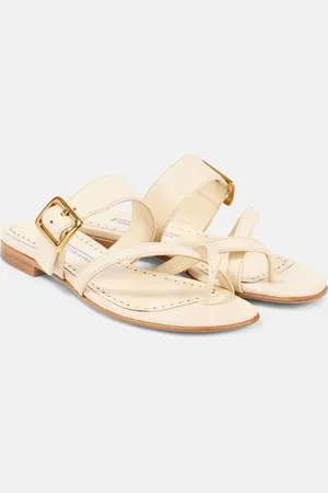 Manolo Blahnik Sandalen Thalusa 10 aus Leder