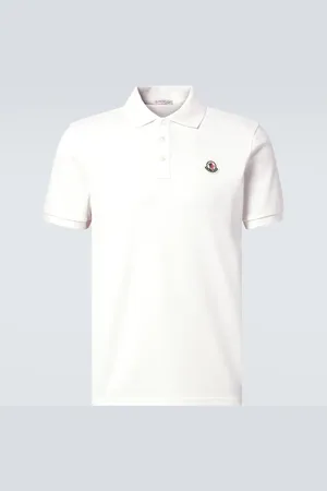 Moncler Polohemd aus Baumwoll-Piqué
