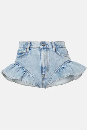Frame Jeansshorts Ruffle Bloomer