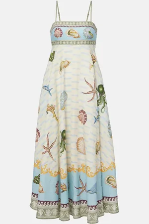ALÉMAIS Alémais Maxikleid Bath House aus Leinen