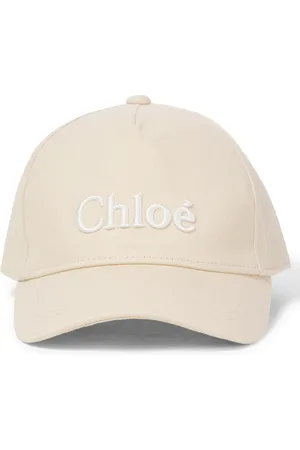 Chloé Chloé Kids Bestickte Baseballcap aus Denim