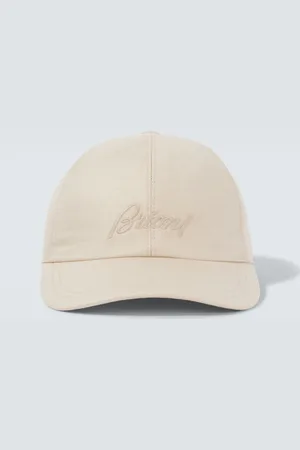 BRIONI Baseballcap aus Seide, Kaschmir und Leinen