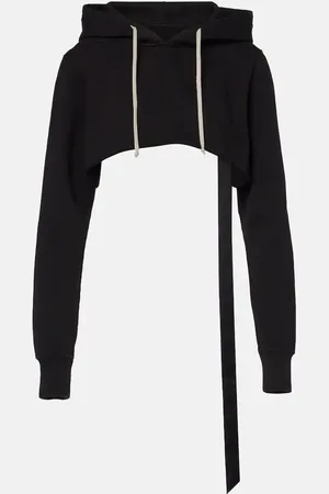 Rick Owens Cropped-Hoodie aus Baumwolle