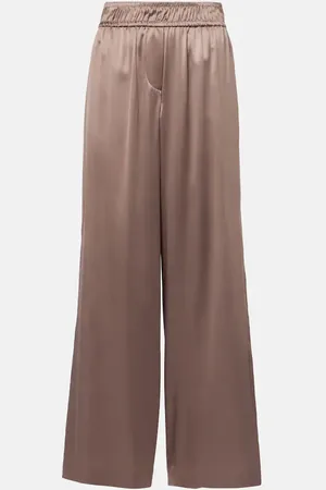 Brunello Cucinelli Weite Hose aus Satin