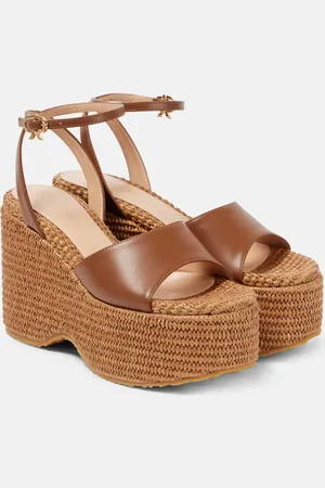 Gianvito Rossi Plateausandalen aus Leder