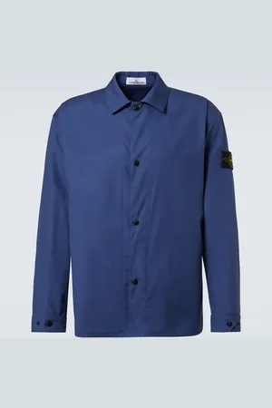 Stone Island Hemdjacke Compass aus Baumwoll-Canvas