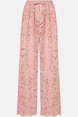 Dolce & Gabbana Weite Hose aus Spitze